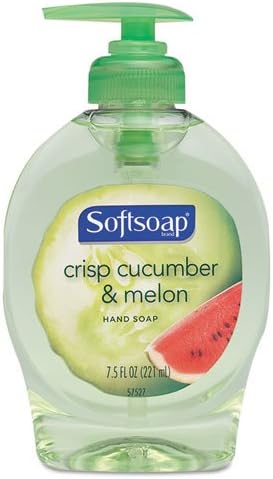 Softsoap Antibacterial Liquid Hand Soap, Cucumber & Melon, 7.5oz Pump Bottle - twelve 7.5 oz pump bottles per case.