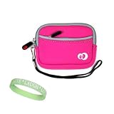Hot Pink (Magenta) Mini Glove Carrying Sleeve For Casio Digital Camera Models: Casio Exilim EX-S500 Exilim EX-S770 Exilim EX-V7 Exilim EX-Z75 Exilim EX-S600 Exilim EX-Z110 Exilim EX-Z1000 Exilim EX-S770 Exilim EX-Z1050 Exilim EX-Z120 Exilim EX-Z70 Exilim EX-Z750 Exilim EX-Z850 Exilim EX-Z57 Exilim EX-Z60 Exilim EX-Z600 Exilim EX-Z500 Exilim EX-Z55 Exilim EX-Z40 Exilim EX-Z50 Exilim EX-Z30 Exilim EX-S500 Exilim EX-S3 and a Live*Laugh*Love Wristband!!!