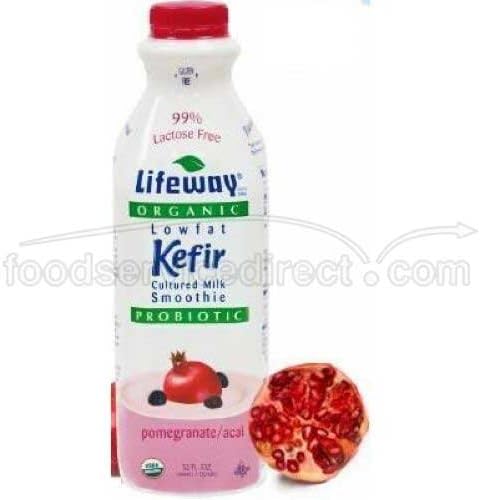 Lifeway Organic Lowfat Pomegranate Acai Kefir, 32 Ounce -- 6 per case.