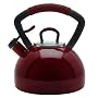 KitchenAid 2.25 Quart Porcelain Enamel on Steel Soft Grip Teakettle , Warm Berry