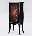 Toys : Jewelry Armoire - Black Hand Painted with Travel Box