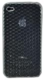 CrazyOnDigital Pattern Case for iPhone 4 with Wristband - Clear TPU Diamond - Fits AT&T iPhone