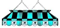 Imperial Carolina Panthers Licensed 40-Inch Rectangular Stained Glass Billiard Table Light