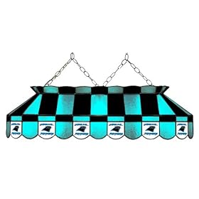 Imperial Carolina Panthers Licensed 40-Inch Rectangular Stained Glass Billiard Table Light