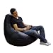 Kitchen & Housewares : Designer Gaming Recliner Faux Leather BLACK Bean Bag Chair