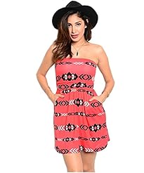 Slit Shirred Chevron Print Fit-and-Flare Mini Dress 