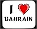 I Love Bahrain Decorated Mouse Pad