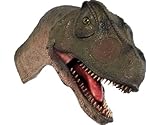 ＦＲＰ恐竜オブジェ　口を開けるアロサウルスの頭部