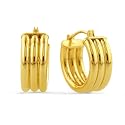 14K Yellow Gold Hoop Earrings
