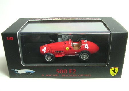 Hot Wheels Elite Ferrari 500 F2 A Ascari Belgium GP 1952 Hot Wheels Elite Ferrari 500 F2 A Ascari Belgium GP 1952
