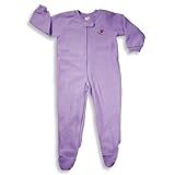 Wonder Kids - Infant and Toddler Girls Heavy Weight Footed Blanket Sleeper, Lavender