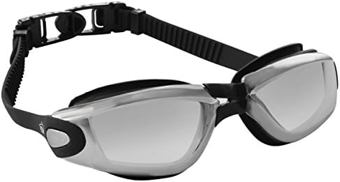 iORCA Adult Swim Goggles for Men and Women with Anti-Fog, Anti-Shatter Swimming Lenses - Includes a FREE Premium Protective EVA Zipper Case - Get the Best and Most Comfortable Swim Goggles! (Black)
