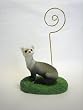 Ferret Figurine Memo Holder | Desk Memo Note Holder
