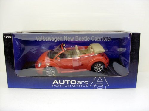AUTO ART 1/18 79754 VW NEW BEETLE CABRIOLET ORANGE