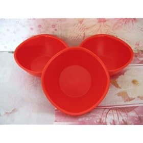 Tupperware Legacy Pinch Cereal Rice Bowl Set Chili Red by Tupperware