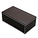 HOMETEK Luxury PU Leather Rectangular Tissue Box Holder Cover Case Tray Pumping for Home Office Car Automotive Brown
