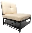 Strathwood Falkner Sectional Armless Lounge Chair with Seat and Back Cushions