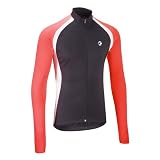 Mens Cool Flo Breathable Cycling Jersey Hi-Viz Orange - Long Sleeve