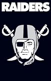 Oakland Raiders Applique Banner Flag