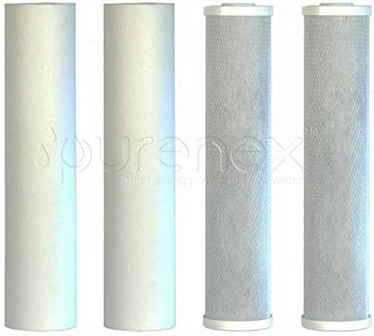 Purenex 2S-20BB-2C-20BB 4 Cartridges for 20-Inch Big Blue Whole-House Water Filters