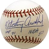 Nate Archibald Baseball HOF '91 NBA 50 Autographed / Signed