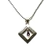 February Personality Plus Birthstone Teardrop Amethyst Pendant