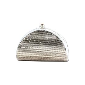 Jeweled Evening Bag with Light Topaz and Clear Swarovski Crystals