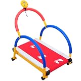 Homcom Kids Treadmill Soft Play KID-E-FIT Manual Treadmill Fun & Fitness equipment with LCD display