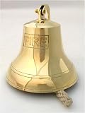 6 Solid Brass Fire Bell