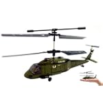 Syma 3 Channel S013 Mini Infrared Black Hawk RC Helicopter