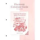 Electronic Calculator Guide to accompany Practical Business Math Procedures by Jeffrey Slater