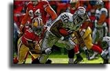 Completely Handpainted American Football Sport Painting, Custom Order FL3905, Oil on Canvas, with Option to Paint Jerry, Brett & Co. from Any Other Favorite Photograph or Picture, Unframed, Size 12" x 18" inch