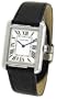 Cartier Midsize W1018255 Tank Solo Stainless Steel Leather Strap Watch