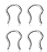 PIERCE ME (8pcs) Septum Retainer 316L Surgical Steel & Clear Acrylic 16GA