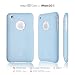 elago S3SF Case for iPhone 3G/3GS (Soft feeling)-Pastel Blue + Universal Dock Adapter + S2 Stand included