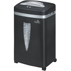 Fellowes MS-450Cs Microshred Aktenvernichter DIN Sicherheitsstufe 4 Partikelschnitt, 7 Blatt, Schwarz/Silber