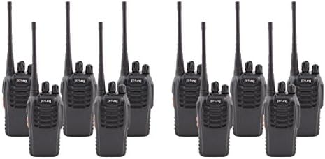 Arrela®10 Packs Pofung 888S UHF FM Transceiver High Illumination Flashlight Walkie Talkie Two-Way Radio