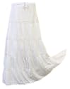 Alki'i Embroidered Full/Ankle Length gypsy bohemian long skirt