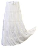 Alki'i Embroidered Full/Ankle Length gypsy bohemian long skirt