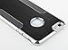 iPhone 6s Plus Case, ULAK Luxury Aluminum Chrome Coating Hybrid Hard Case Cover With PC Bumper for Apple iPhone 6s Plus / 6 Plus 5.5 Inch (Black)