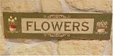Produkt-Bild: METALLSCHILD "FLOWERS" EISEN SCHILD WAND & T&Uuml;RSCHILD LANDHAUSSTIL