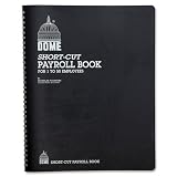 650 Dome Publishing Short-Cut Payroll Book - Wire Bound - 11.25