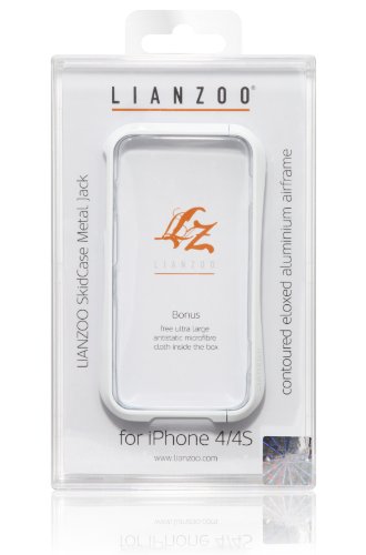 Lianzoo LZ-00053 Metal Jack Skid Case f&uuml;r iPhone 4 /4S Aluminium Rahmen wei&szlig; Preisvergleich