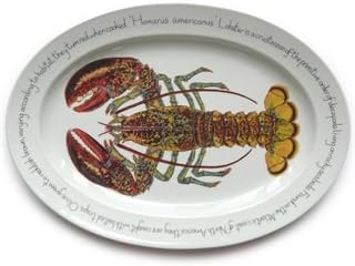 Fish Plates Blue Crab Platters Nautical Decor Beach Theme 15.5" x 11" x .75"