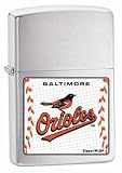 Zippo Lighter MLB BALTIMORE Orioles, Brushed Chrome
