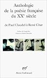 Anthologie De La Poesie Francaise Du XXe Siecle (2070322319) by Decaudin, Michel