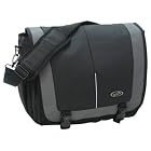 Olympia Black Laptop Messenger Bag