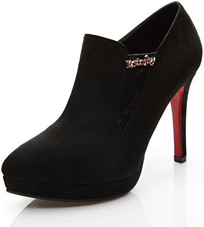 Dunhu Elegant Women's Leather Simple Design Highheels