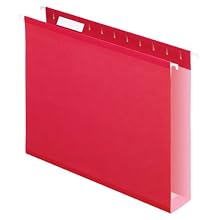 Pendaflex 4152X2RED Hanging Box Bottom Folder, Red, Letter, 25 Per Box