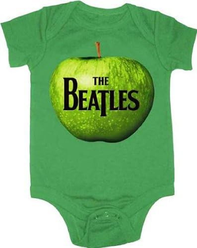 Kiditude Beatles Apple Baby Bodysuit Romper, Green